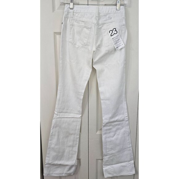 Paper Denim & Cloth Women's Super Low 5 Flare White Jeans Size 23 Waist 26 NEW - Picture 2 of 8